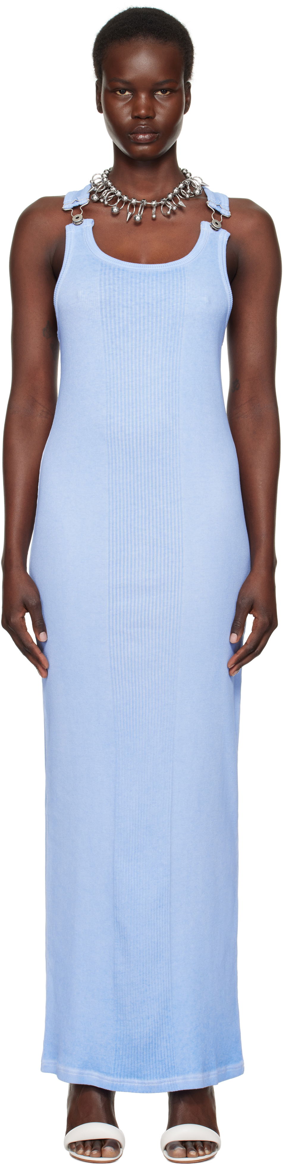 Šaty Jean Paul Gaultier Jean Paul Gaultier 'The Strapped' Maxi Dress Modrá | 25/33-F-RO352-J054-52, 0