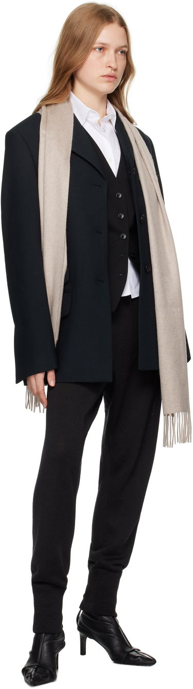 Šál Max Mara Cashmere Scarf with Fringe Béžová | 2424546311600, 2
