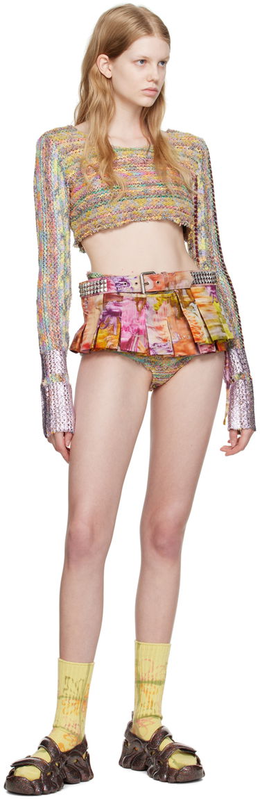 Nohavičky Collina Strada Collina Strada Vitelli Edition Tap Knit Shorts Rôznofarebný | XXV6420 RECYCLED YARN, 3