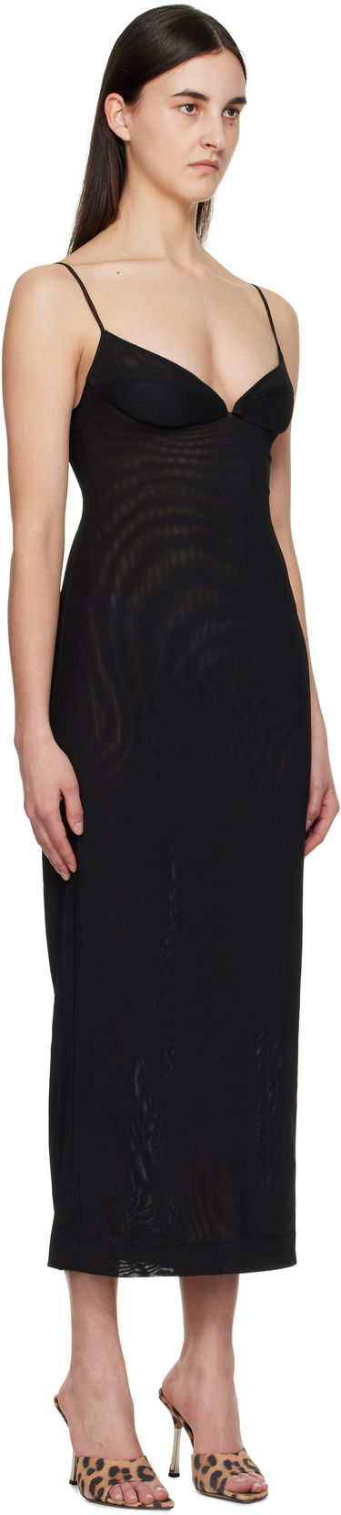 Šaty Miaou Miaou Florence Midi Slip Dress undefined | 5067PM1BLK, 1