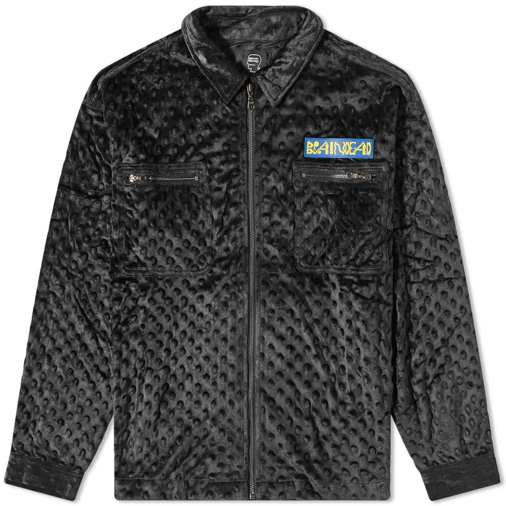 Bunda Brain Dead Embossed Fur Zip Shirt Jacket Čierna | BDF22T16002261BK01, 0