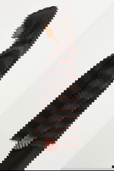 Sveter UNDERCOVER Fuzzy Striped Mock Neck Sweater Rôznofarebný | UC2E4904-1, 4