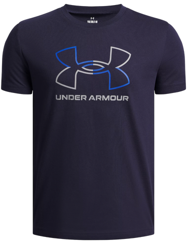 Tričko Under Armour GL Foundation Short Sleeve T-Shirt with Split Outline Logo Navy | 6005010-410, 0