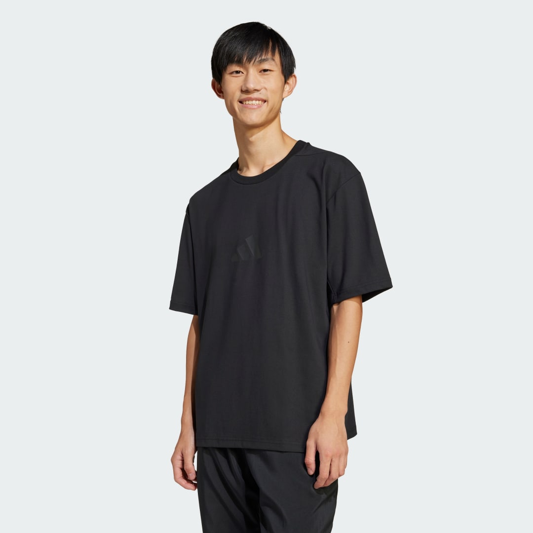 Tričko adidas Performance Z.N.E. Loose-Fit T-Shirt Čierna | JJ1151, 0