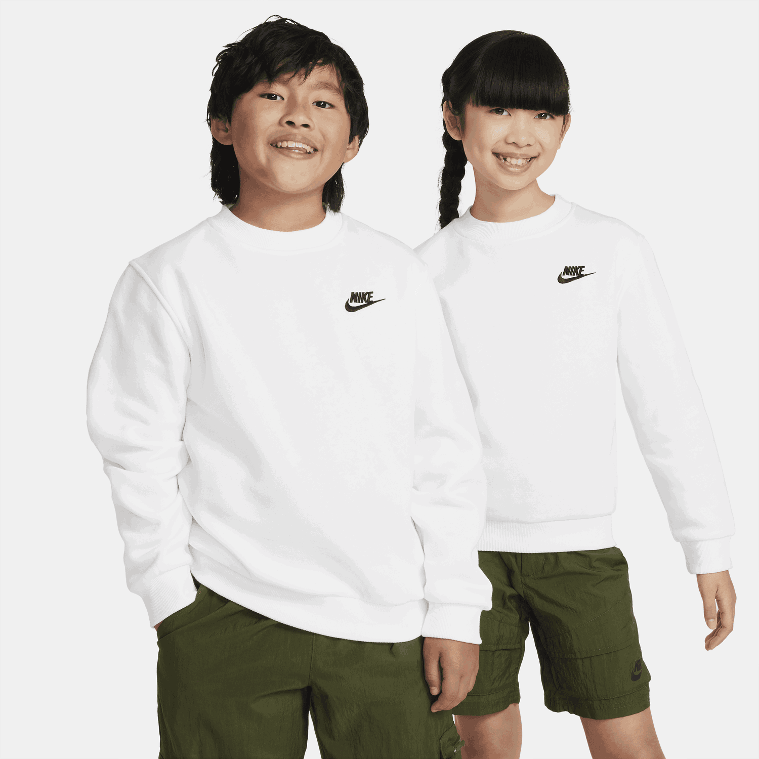 Mikina Nike Nike Sportswear Club Fleece Crewneck Sweatshirt Biela | FD3006-100, 1