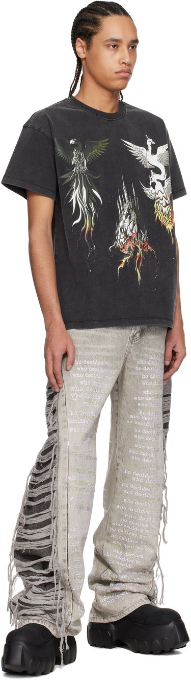 Tričko Who Decides War Nefarious Graphic Short Sleeve T-Shirt Čierna | 1110370017SS25, 3