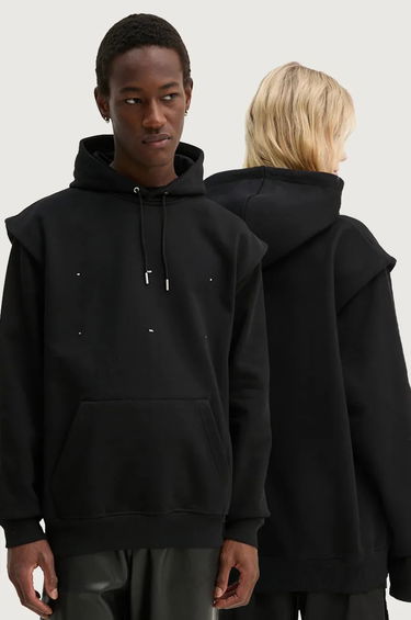 Mikina HELIOT EMIL Black Printed Hoodie Čierna | HE.M.08.053.BLK01, 0