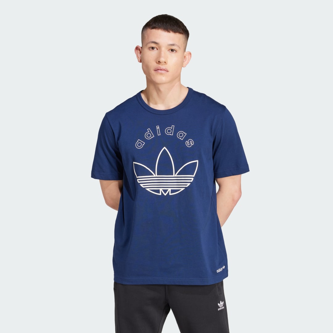 Tričko adidas Performance Graphic Navy | IX9598, 0
