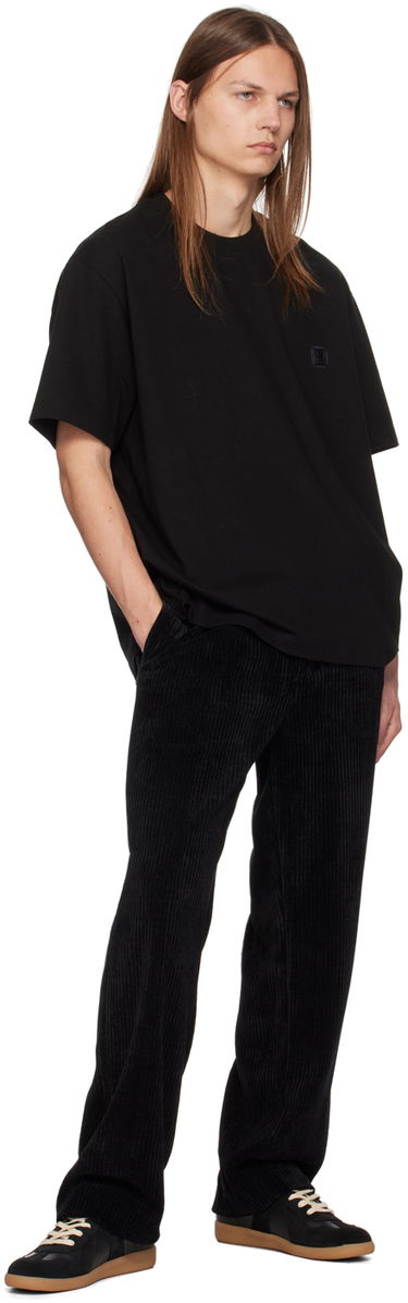 Tričko Solid Homme Quantum Relaxed Fit Patch T-Shirt Čierna | S243TS55, 3