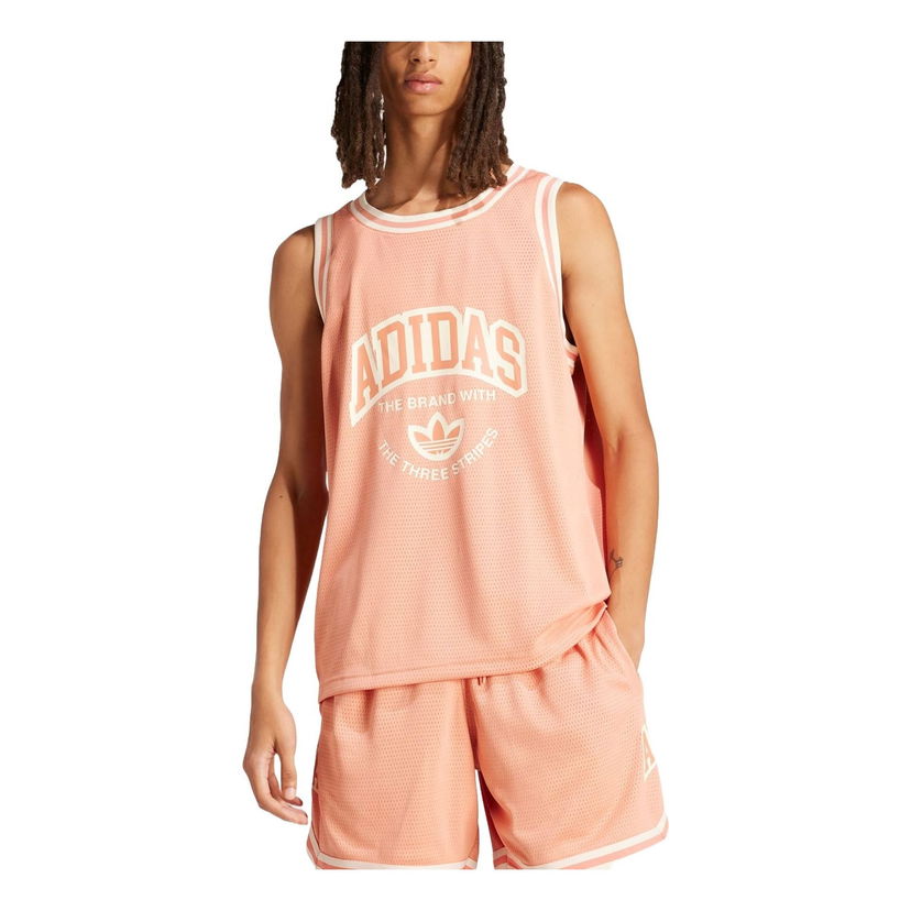 Tielko adidas Originals VRCT Wonder Clay Graphic Tank Oranžová | IS2899