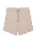 Ottoman-structured Stretch Modal Shorts with Branded Cord