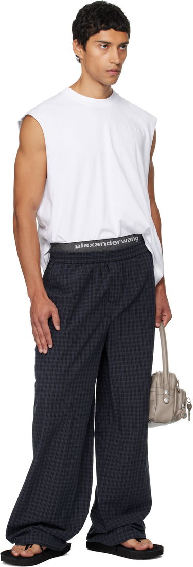 Nohavice Alexander Wang Alexander Wang Relaxed Trousers Modrá | 6WC3254885, 3
