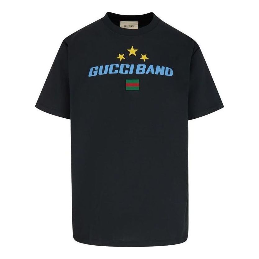 Tričko Gucci Oversize T-Shirt with Logo Čierna | 565806-XJB2W-1142, 0