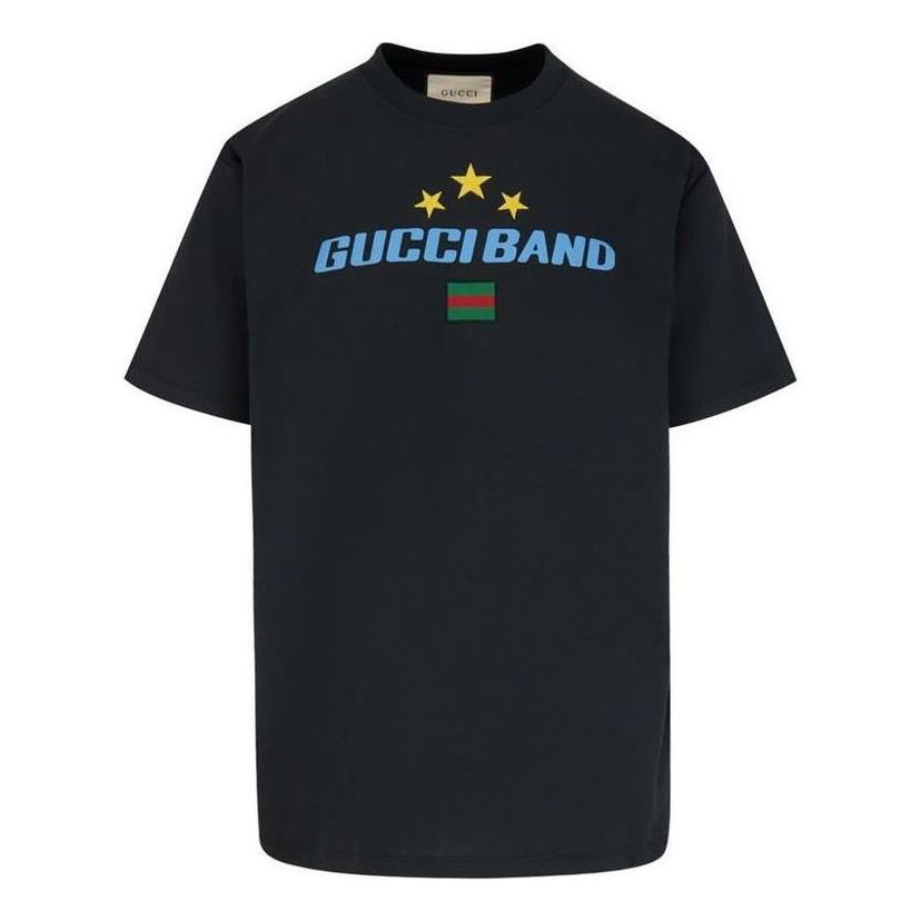 Tričko Gucci Oversize T-Shirt with Logo Čierna | 565806-XJB2W-1142