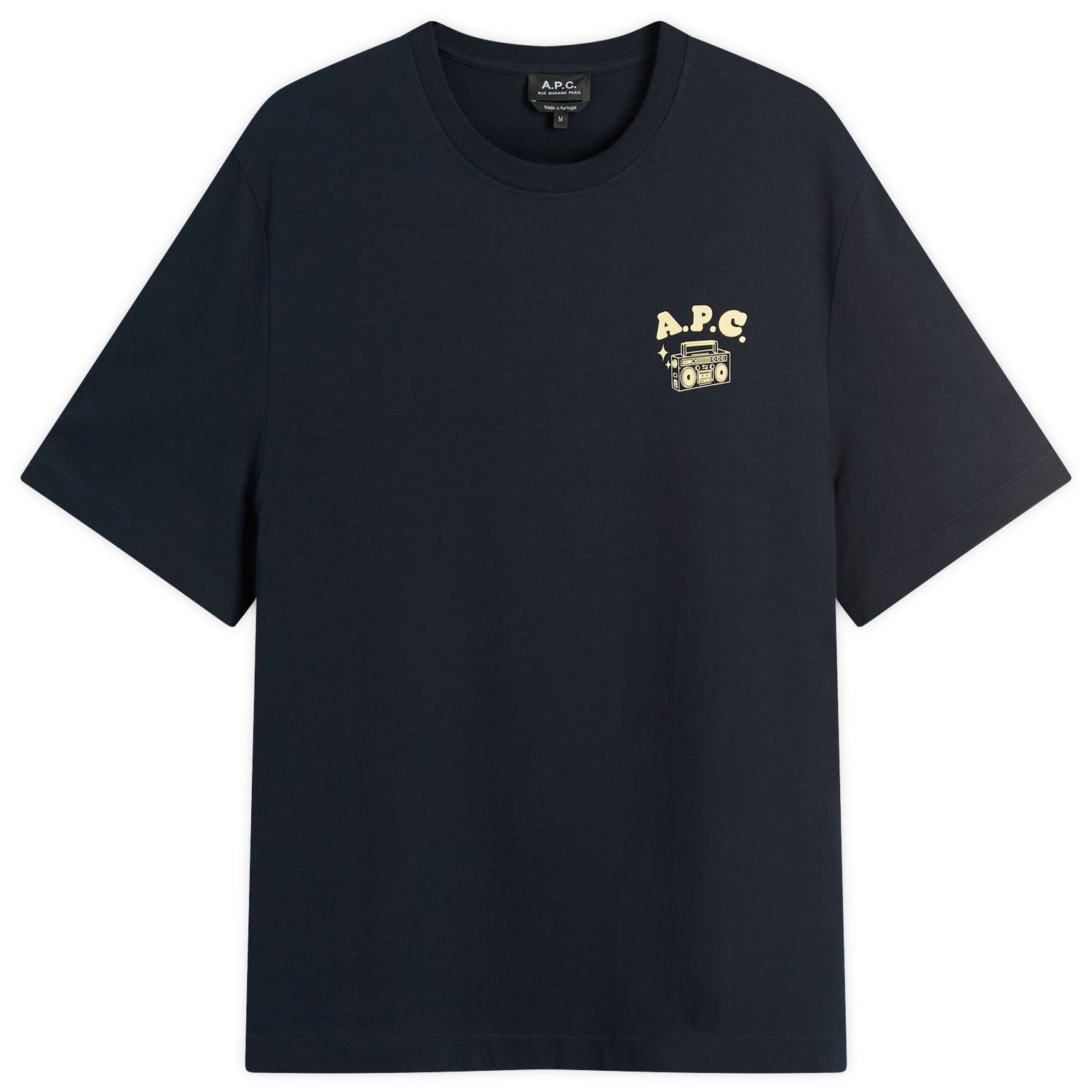 Tričko A.P.C. Men's Disco Print T-Shirt, Size Small Navy | COHGS-M26530-IAK, 1