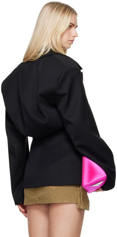 Bunda The Attico Attico Single-Breasted Blazer Čierna | 247WCG63 W046, 2