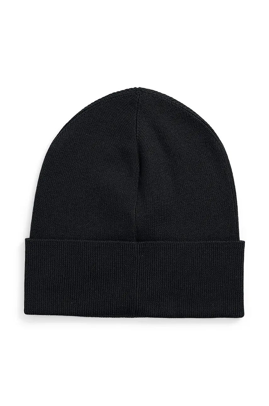 Kulicha Polo by Ralph Lauren Black Embroidered Logo Beanie Čierna | 449959339, 1