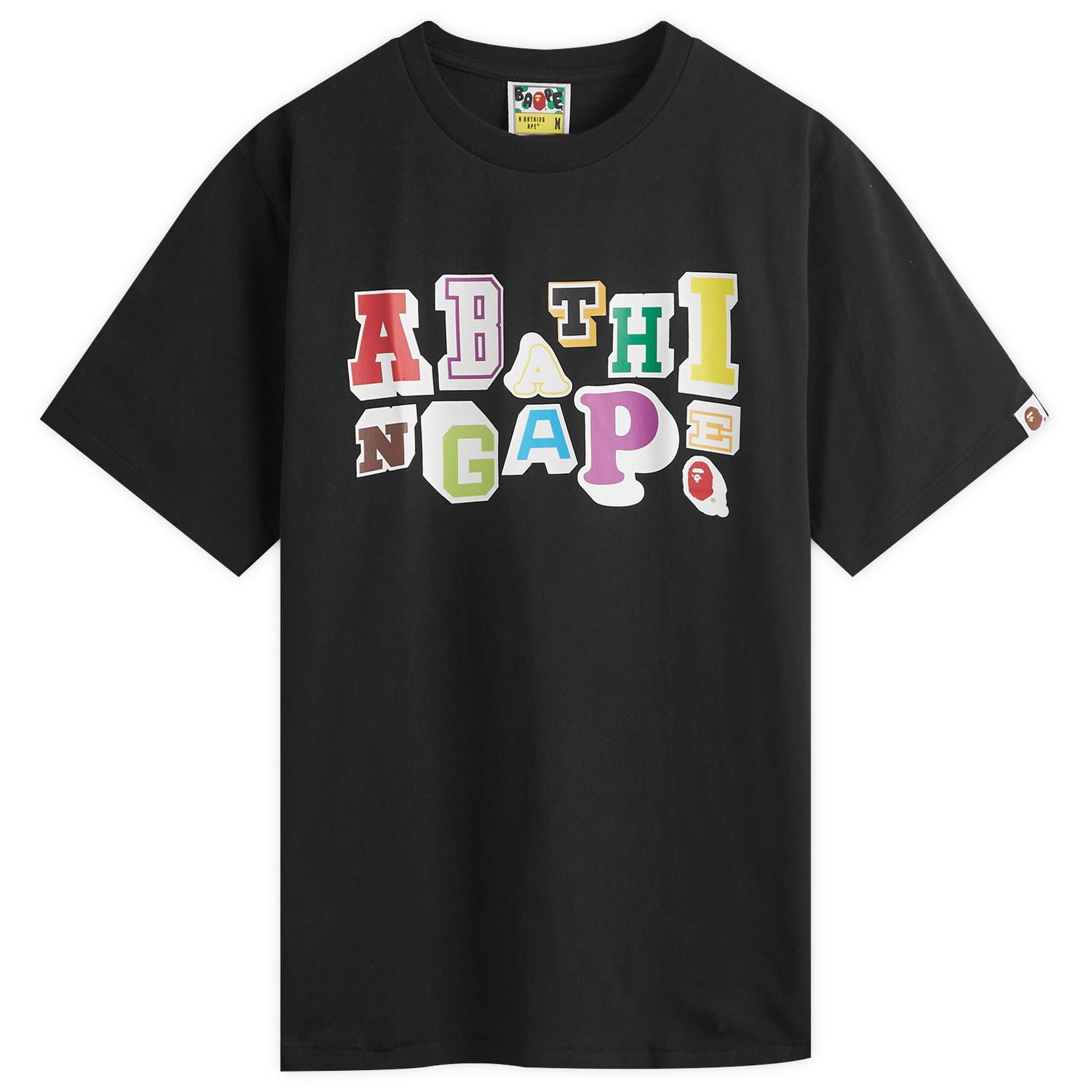 Tričko BAPE Varsity Font T-Shirt Čierna | 001TEK301054M-BLK, 0
