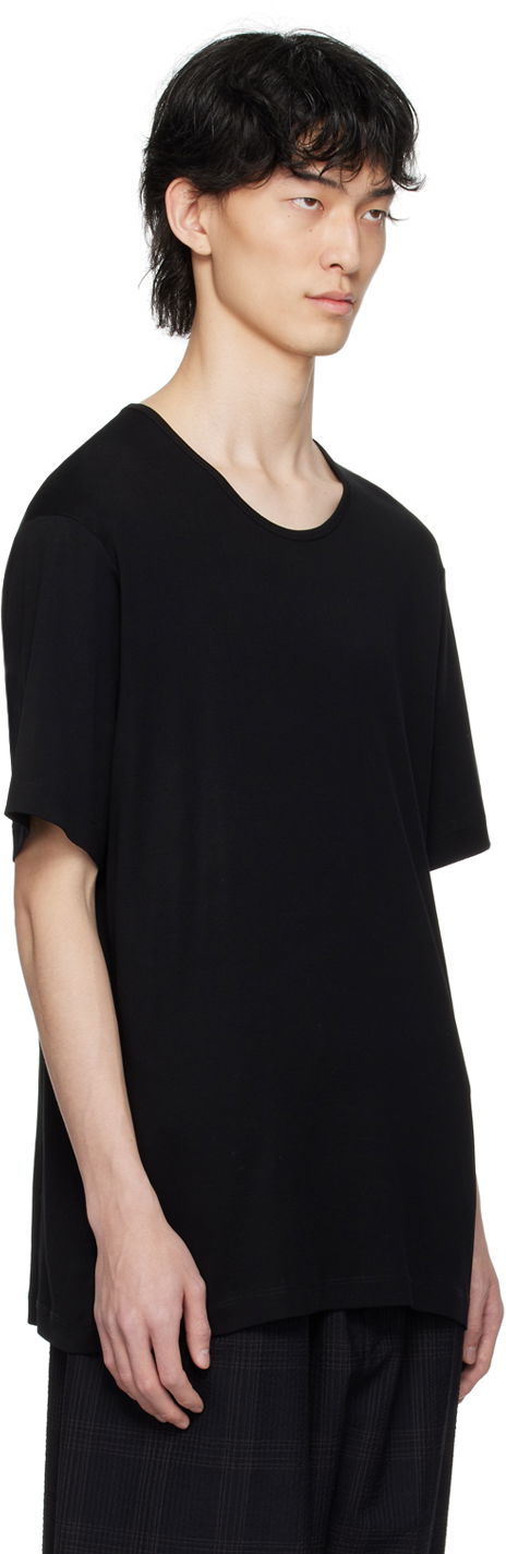 Tričko LEMAIRE LEMAIRE Rib Knit T-Shirt Čierna | TO1109 LJ1016, 1