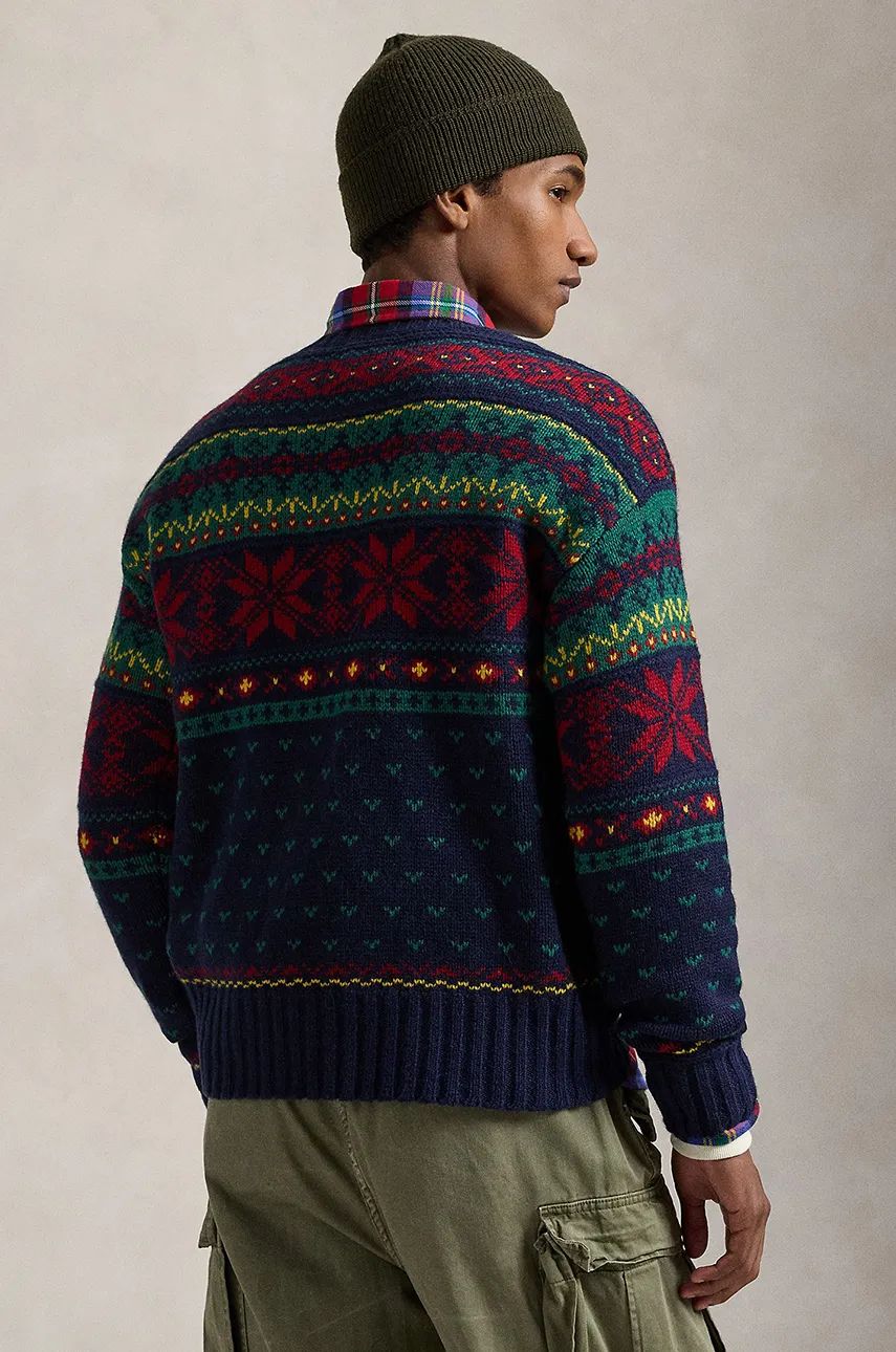 Sveter Polo by Ralph Lauren Fair Isle Wool Sweater Modrá | 710949297, 1