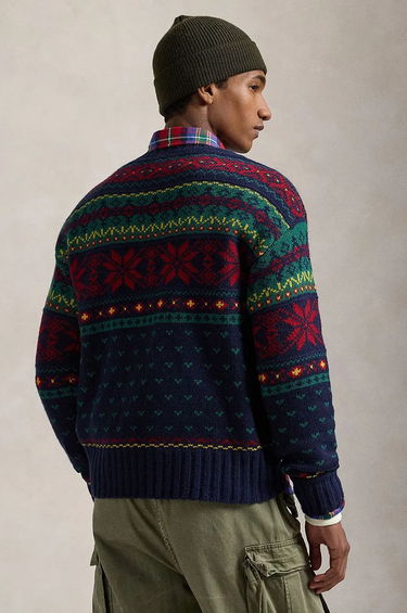 Sveter Polo by Ralph Lauren Fair Isle Wool Sweater Modrá | 710949297, 1