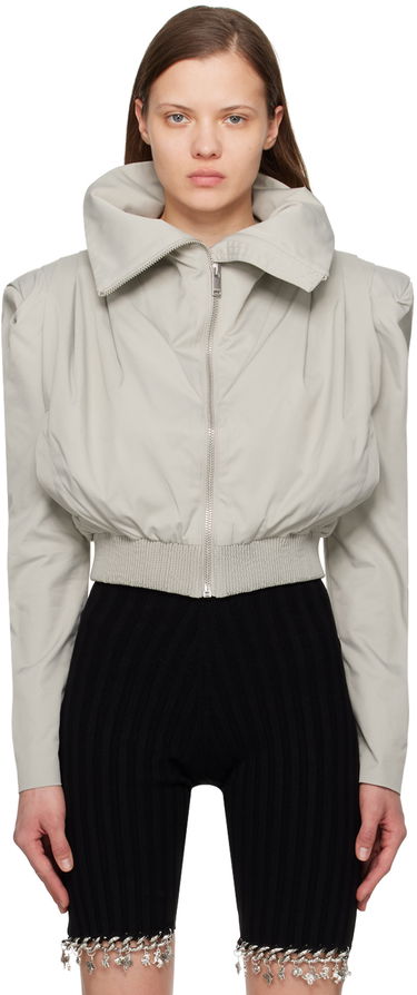 Bomber bunda Han Kjøbenhavn Pleated Bomber Jacket Šedá | W-133742, 0