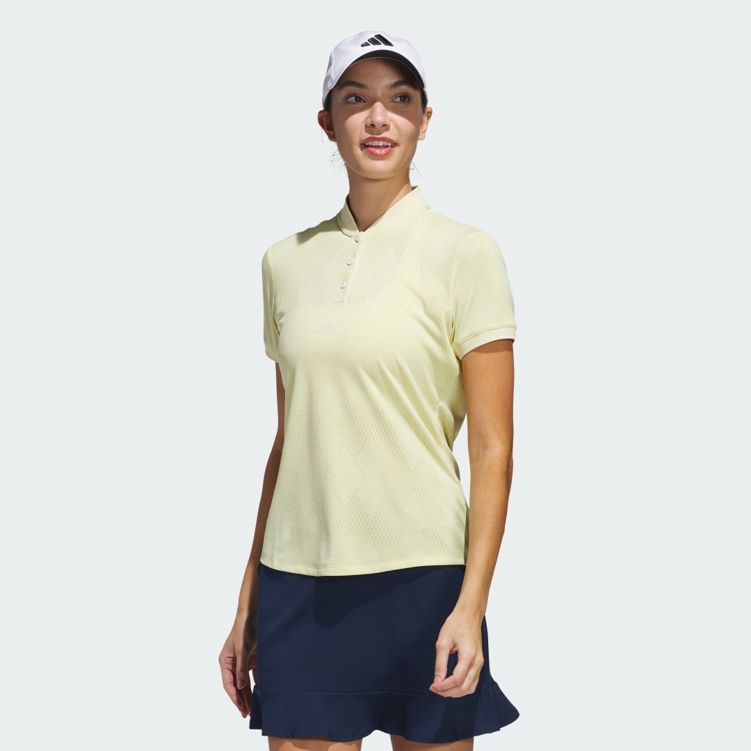 Polo tričko adidas Performance Ultimate365 Diamond Jacquard Polo Shirt Žltá | JE9924, 0