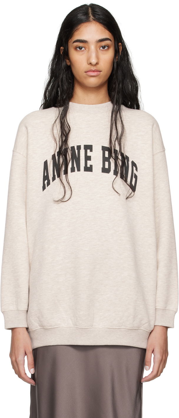 Mikina Anine Bing Tyler Off-White Sweatshirt Béžová | A-08-5428-243, 0