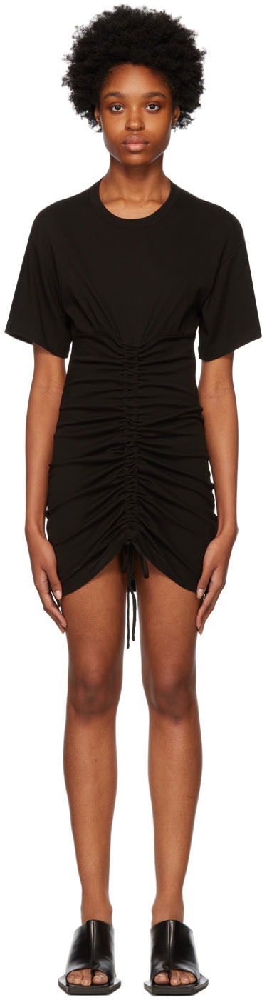 Šaty MSGM MSGM Ruched Mini Dress Čierna | 3341MDA61X 227624