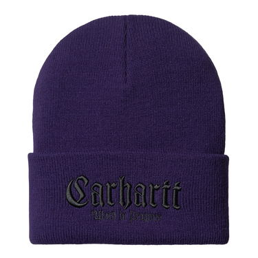 Kulicha Carhartt WIP Onyx Beanie Fialová | I032859_1ZT_XX, 0