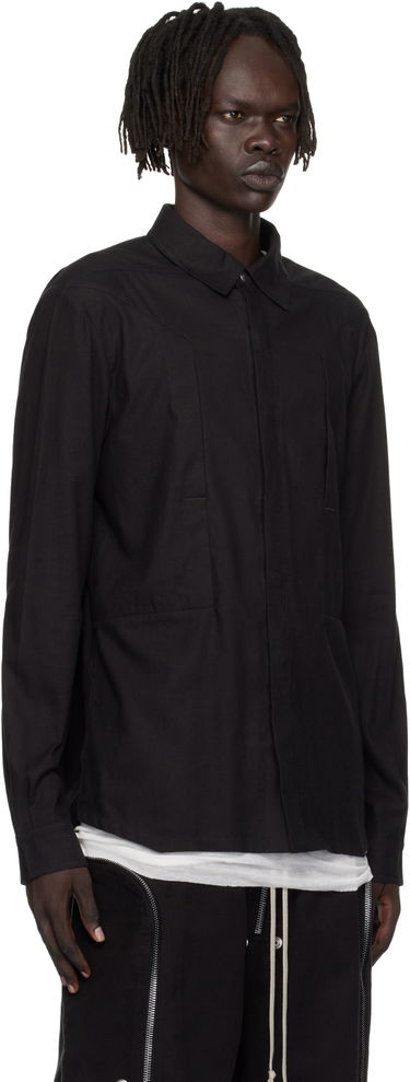 Košeľa Rick Owens Rick Owens Concordians Fogpocket Shirt Čierna | RU02E1237 FLW, 1