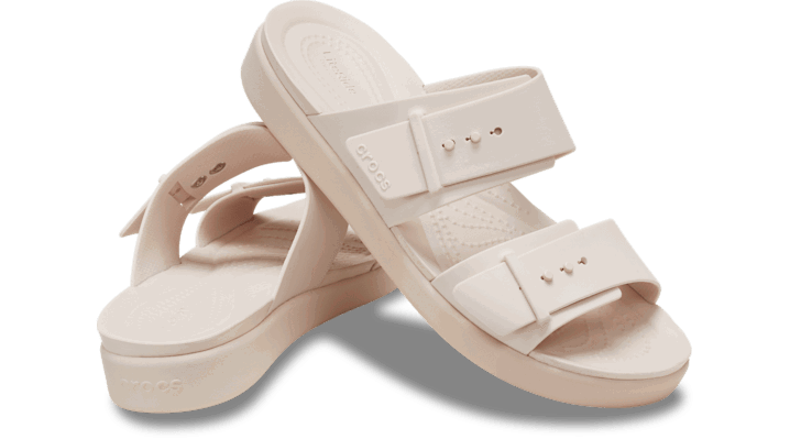 Tenisky a topánky Crocs Brooklyn Buckle Low Sandals Béžová | 211215-6UR, 1