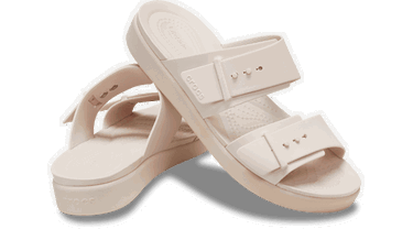 Tenisky a topánky Crocs Brooklyn Buckle Low Sandals Béžová | 211215-6UR, 1