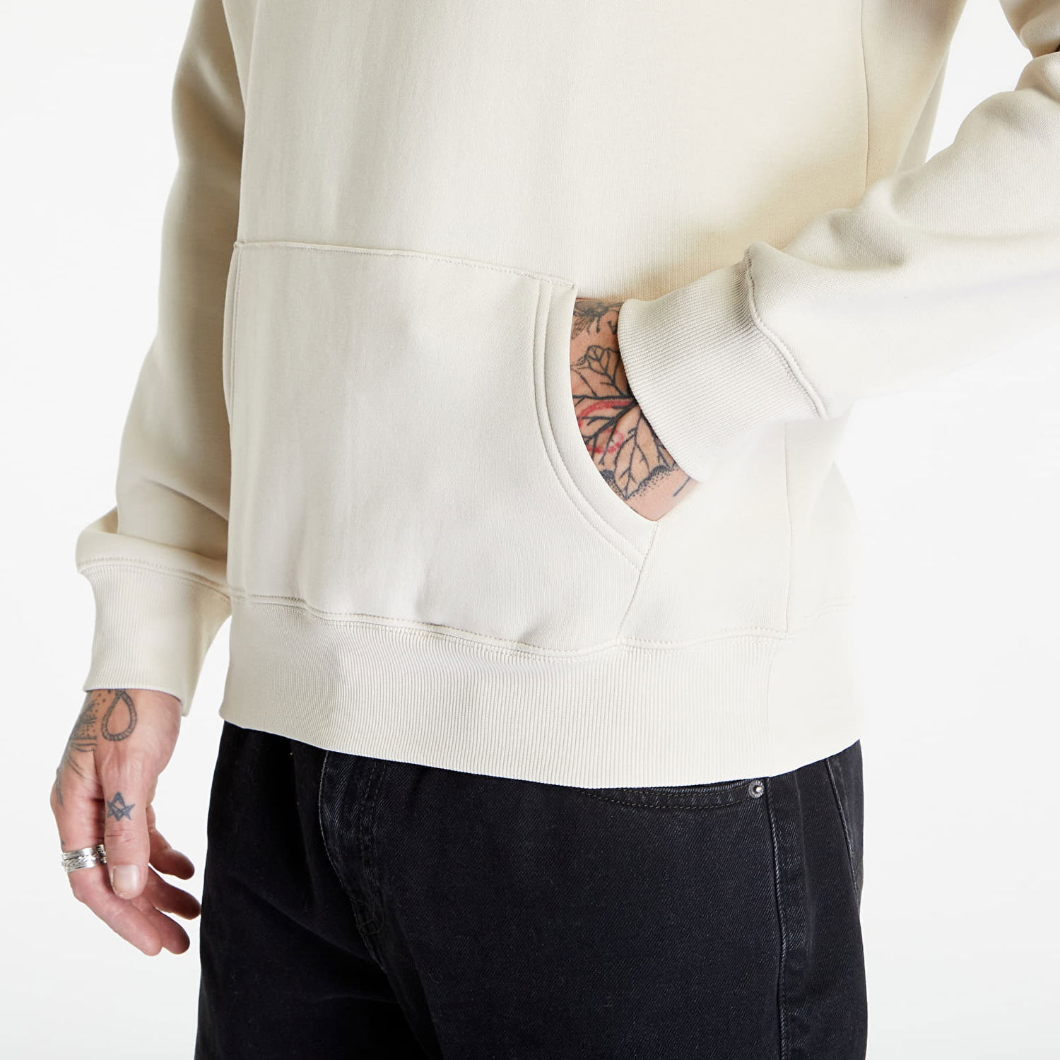 Mikina Tommy Hilfiger Tommy Jeans Regular Fleece Hoodie Beige Biela | DM0DM09593 ACG, 1