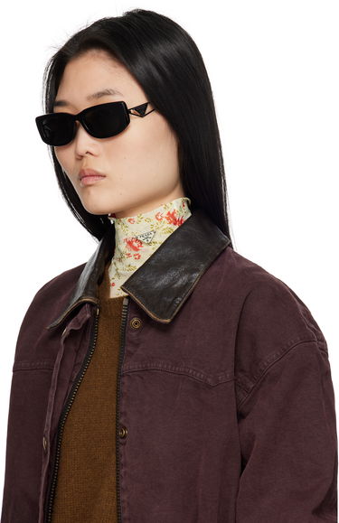 Slnečné okuliare Prada Triangle Logo Sunglasses Čierna | 0PR 14YS 8056597627375, 3