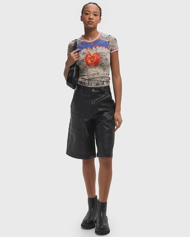 Crop Top Diesel Diesel T-Uncuties Short Sleeve Graphic T-Shirt Šedá | A16825-0JQAU-9DTA, 1