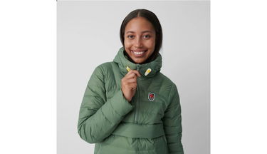 Prešívaná bunda FJÄLLRÄVEN Pack Down Anorak Insulated Jacket Zelené | F86376-614, 4