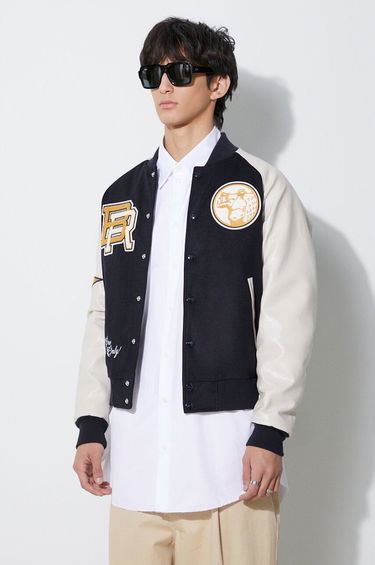 Bomber bunda Baracuta Baracuta Varsity Wool Blend Bomber Jacket Navy | BRCPS0996, 3