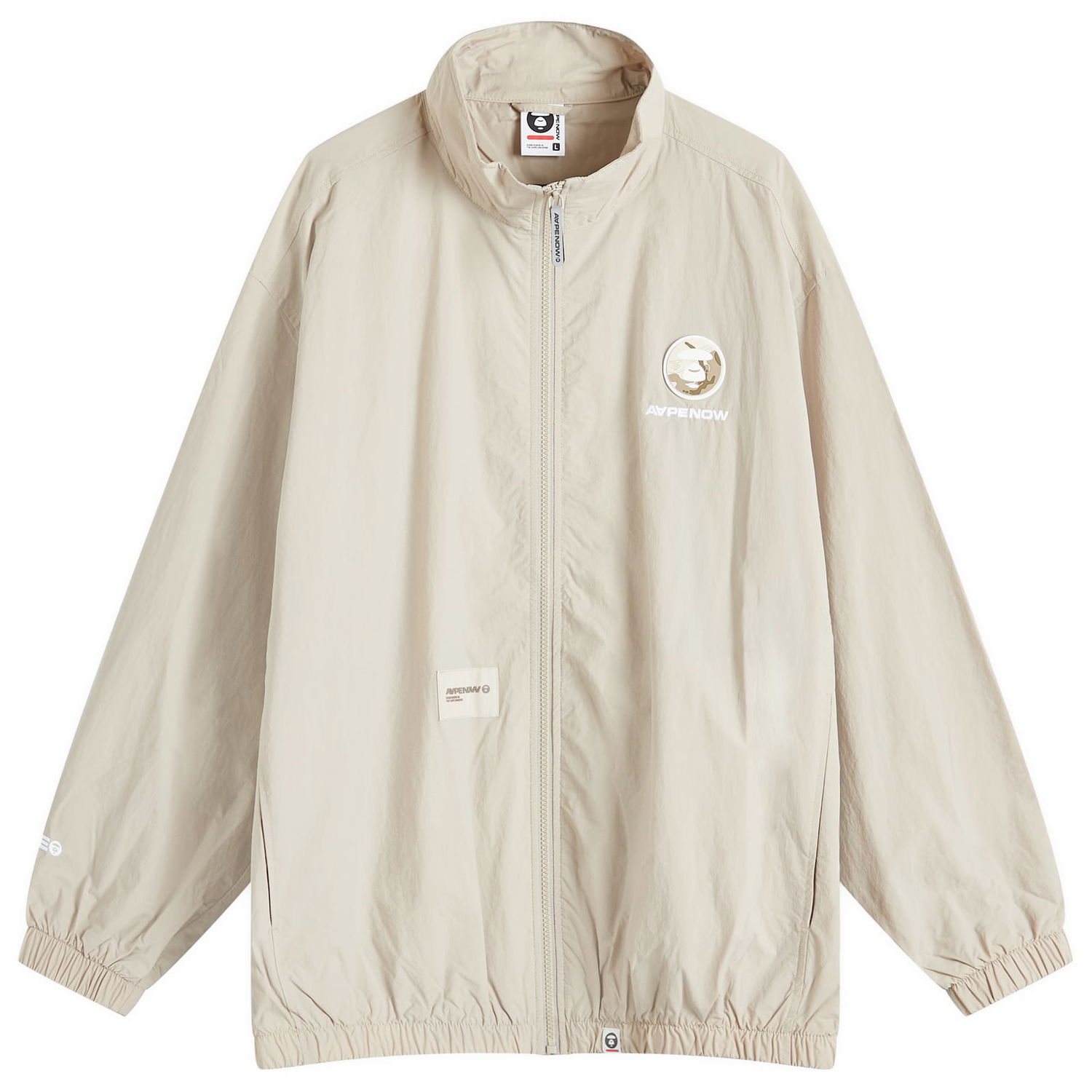 Vetrovka AAPE by A Bathing Ape AAPE Nylon Track Jacket, Size Large Béžová | AAPLJM7640XXMBGE, 1