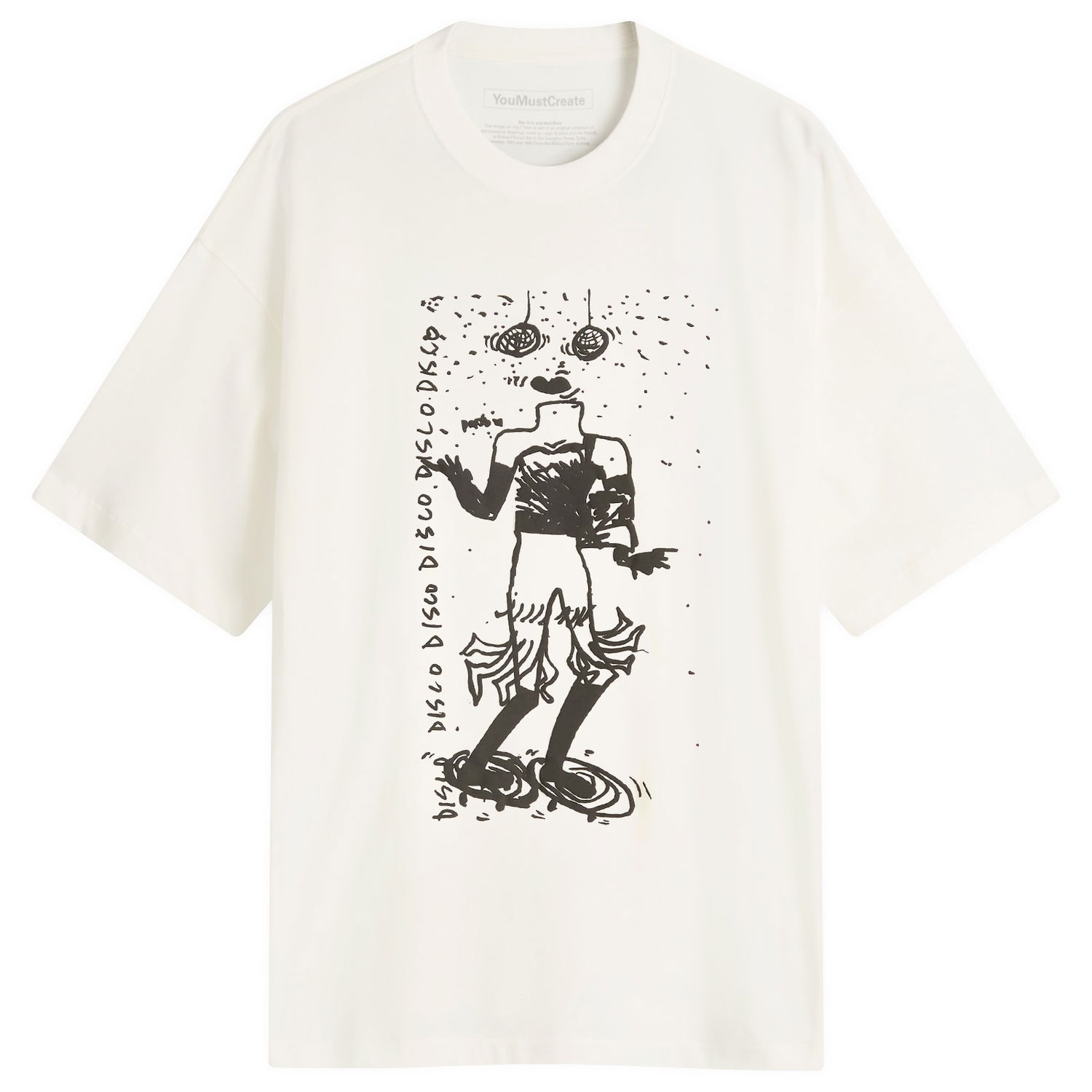 Tričko YMC Bat Girls & Acid Boys Disco Graphic T-Shirt Biela | P6OZK-WHT, 0