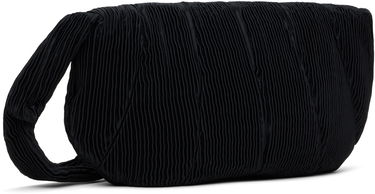 Taška cez rameno Collina Strada Collina Strada Pleated Caterpillar Messenger Bag Čierna | XX9023, 2