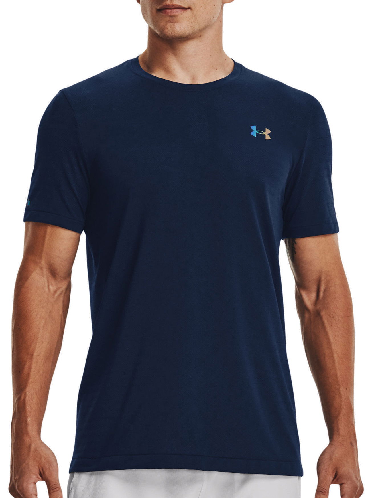 Tričko Under Armour Seamless GeoSport T-Shirt Navy | 1370441-408, 0