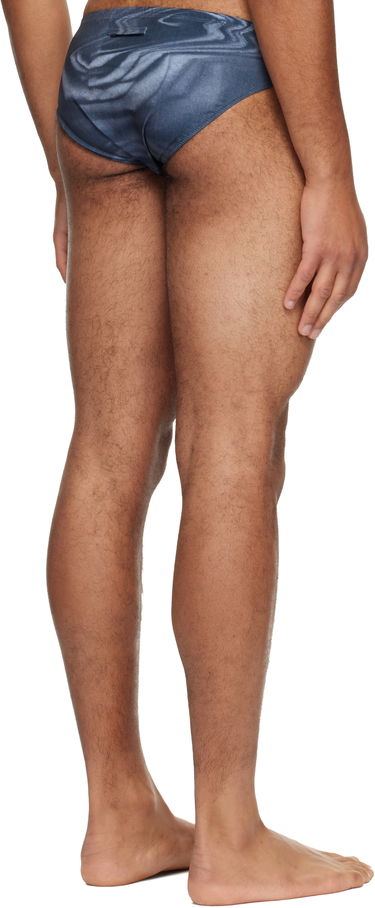 Plavky Jean Paul Gaultier 'The Blurry Roses' satin-effect swim briefs Modrá | 25/04-M-SW080-J023P-010200, 2