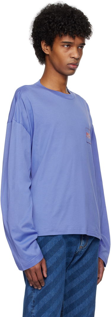 Tričko Marni Marni Logo Patch Long Sleeve T-Shirt Biela | HUMU0325X1 UTC446, 4