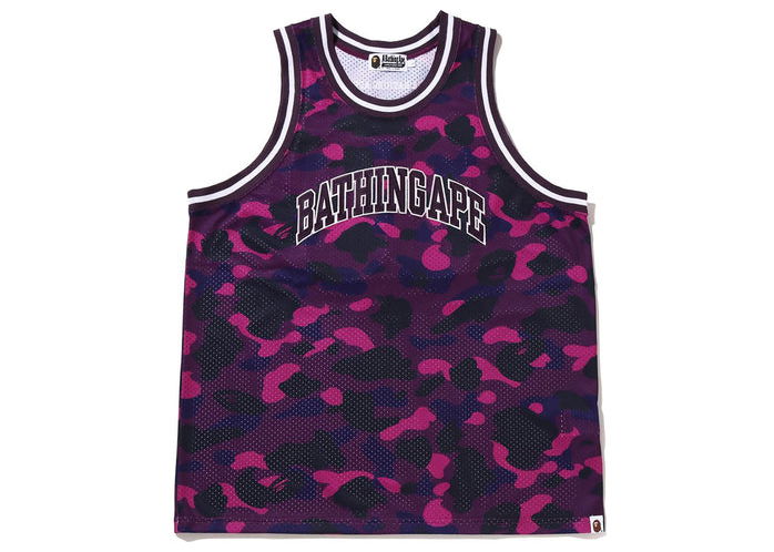 Tielko BAPE Color Camo Basketball Tank Top Fialová | 1I30-108-019, 0