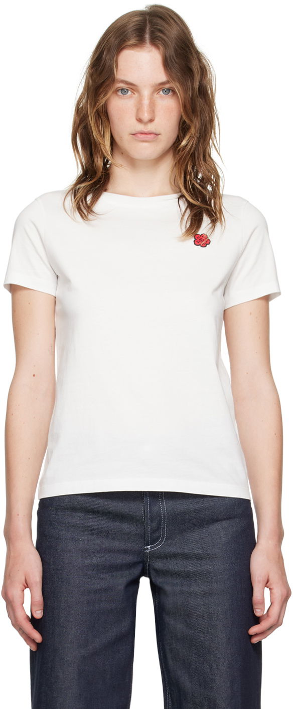 Tričko KENZO White Paris Boke Flower T-Shirt Biela | FE62TS1414SO, 0