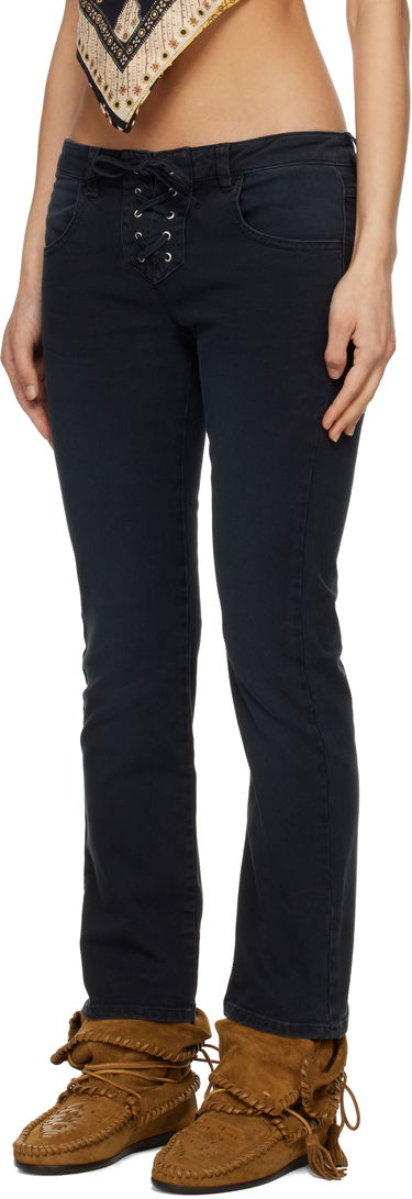 Džínsy ISABEL MARANT Isabel Marant Vanel Lace-Up Jeans Čierna | PA0544FB-C2H02I, 3