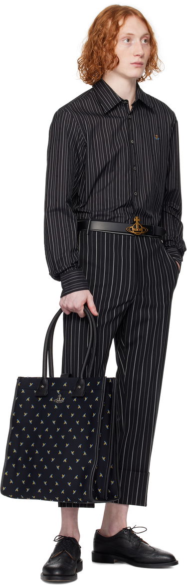 Košeľa Vivienne Westwood Vivienne Westwood Pinstripe Button-Down Shirt Čierna | 2401000J-W0126-, 4