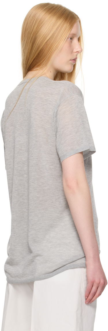 Tričko TOTEME TOTEME Knit T-Shirt Šedá | 253-WRT0531-YA0079, 2