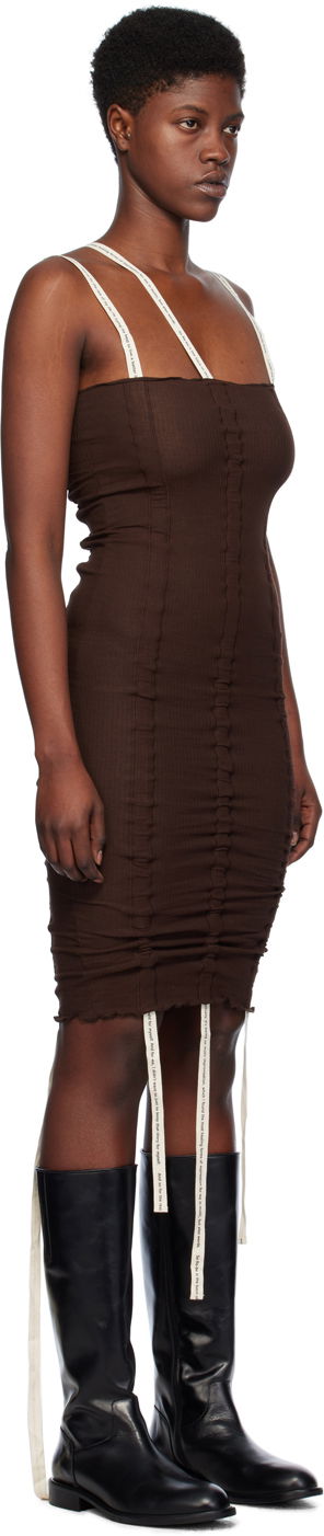 Šaty Baserange Hewn Strap Mini Dress Béžová | DRHSS-RB-SP24, 4